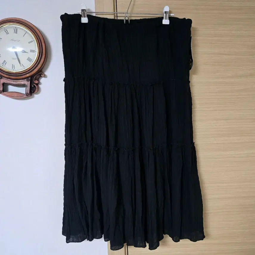 [BUNJANG] Muzak Tiered Maxi Skirt Black / [새상품] 무자크(Muzak) 캉캉 티어드 롱 스커트