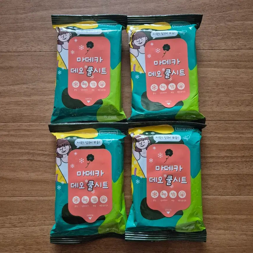 [BUNJANG] Dongkook Pharmaceutical Madeca Deo Cool Tissue Lavender 15 Wipes x 4 Packs / 동국제약 쿨티슈 라벤더(새것)