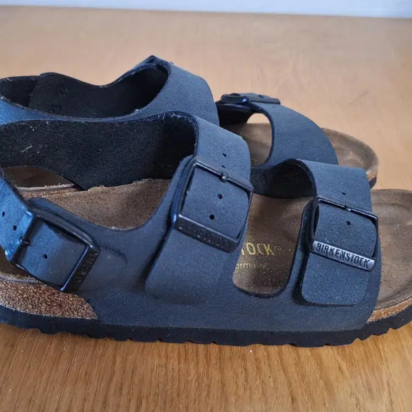 [BUNJANG] Birkenstock Milano 225 Size Dark Grey Sandals / 버켄스탁 밀라노 225 사이즈 진그레이