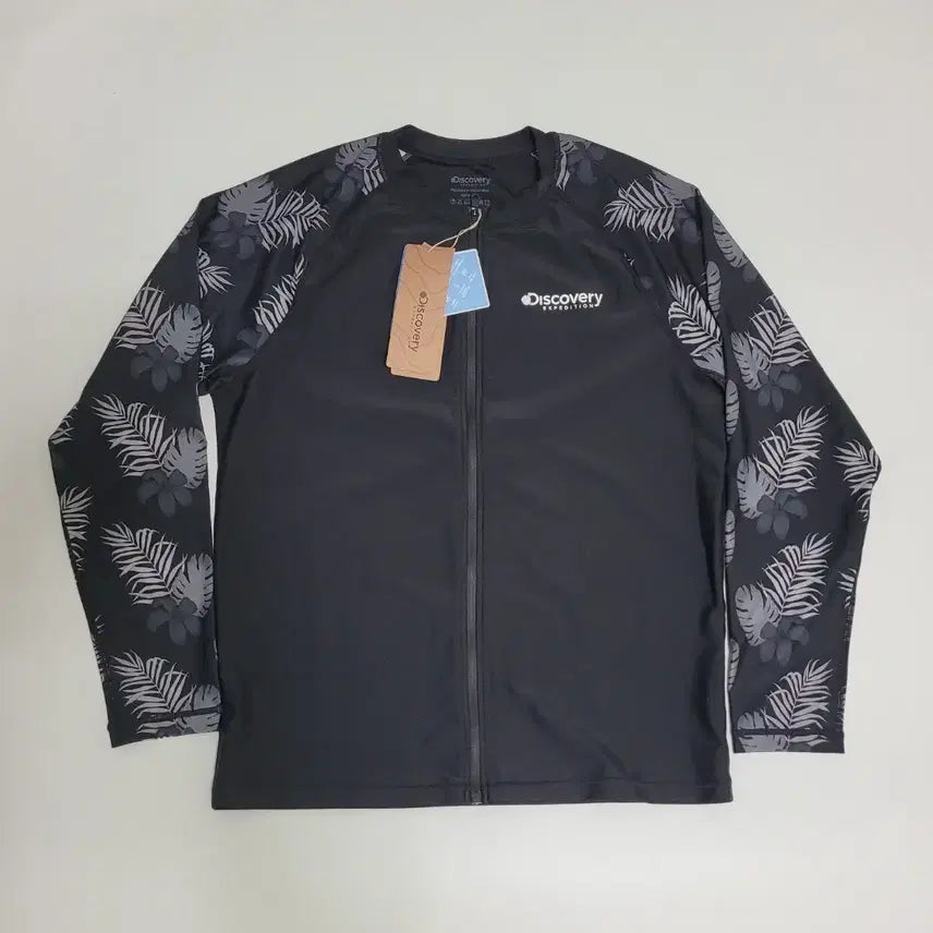 [BUNJANG] Discovery Men's Loose Fit Full Zip Rash Guard Black M / 새상품)디스커버리 남성 루즈핏 풀집업 래쉬가드 95