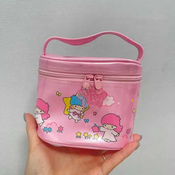 [BUNJANG] Sanrio Little Twin Stars Kiki Lala Round Pouch (1997) / 고전 빈티지) 산리오 리틀트윈스타 키키라라 원형 파우치