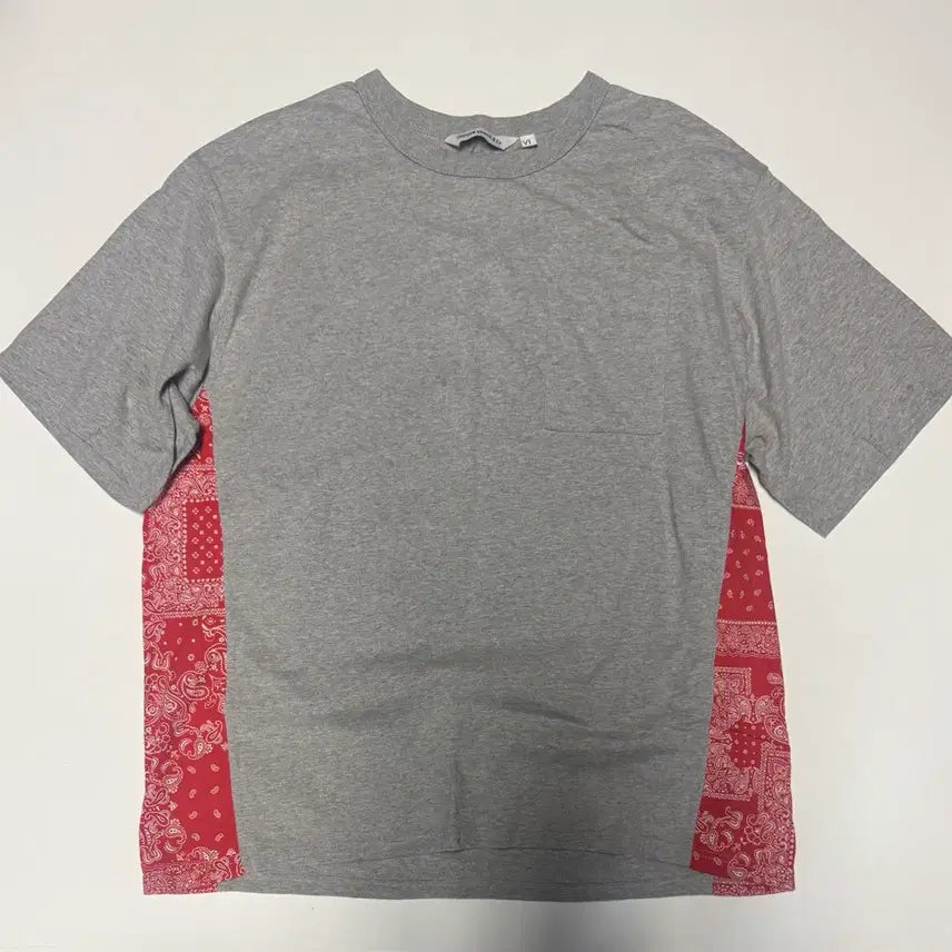 [BUNJANG] Uniform Bridge 22AW Paisley One Pocket Short Sleeve T-Shirt XL / 유니폼브릿지 22년도 페이즐리 원 포켓 반팔 티셔츠 XL