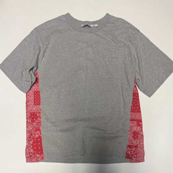 [BUNJANG] Uniform Bridge 22AW Paisley One Pocket Short Sleeve T-Shirt XL / 유니폼브릿지 22년도 페이즐리 원 포켓 반팔 티셔츠 XL