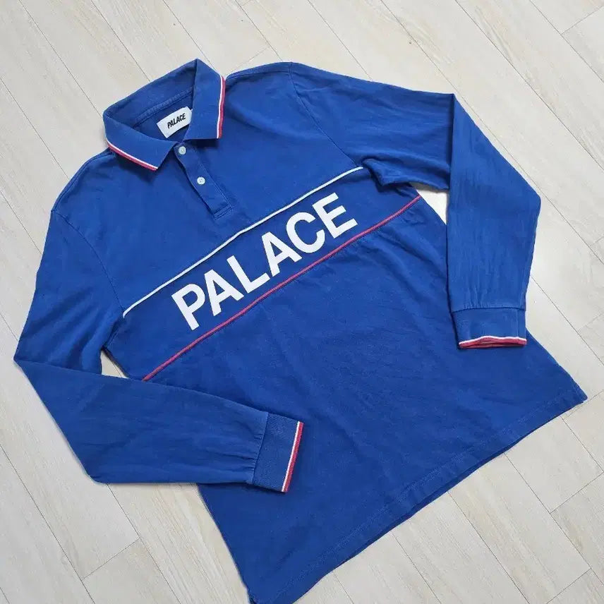 [BUNJANG] Palace Rugby Polo Shirt Blue Men's Medium / 팔라스 남성M 폴로 카라티 럭비티 palace