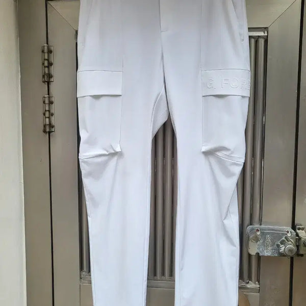 [BUNJANG] G/FORE White Cargo Golf Pants 34 Inch / 정품 지포어 화이트 카고 골프바지 34인치 상태우수