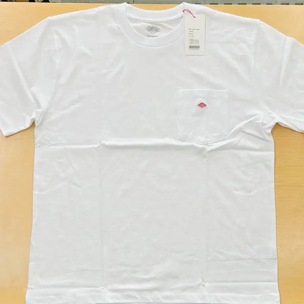 [BUNJANG] DANTON White Pocket T-Shirt (100L) / 단톤 포켓 반팔티  새상품 정품 100L화이트