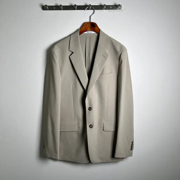 [BUNJANG] ZIOZIA Light Beige Single Blazer Jacket (Size 105) / 지오송지오 라이트 베이지 싱글 블레이저 자켓 105