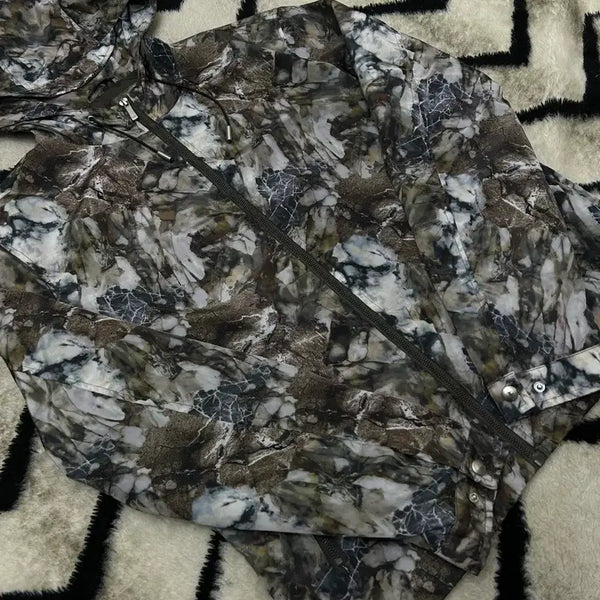 [BUNJANG] Zara Realtree Hooded Windbreaker Jacket / [L]ZARA 리얼트리 후드 바람막이 자켓