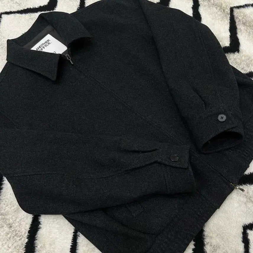 [BUNJANG] Another Office Volume Wool Blouson Caviar / [3]어나더오피스 볼륨 울 블루종/캐비어