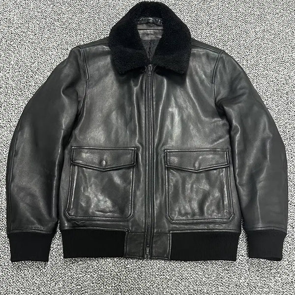 [BUNJANG] Allegri Genuine 100% Lambskin Leather Mustang Jacket / >정품 알레그리 양가죽 100% 무스탕 자켓