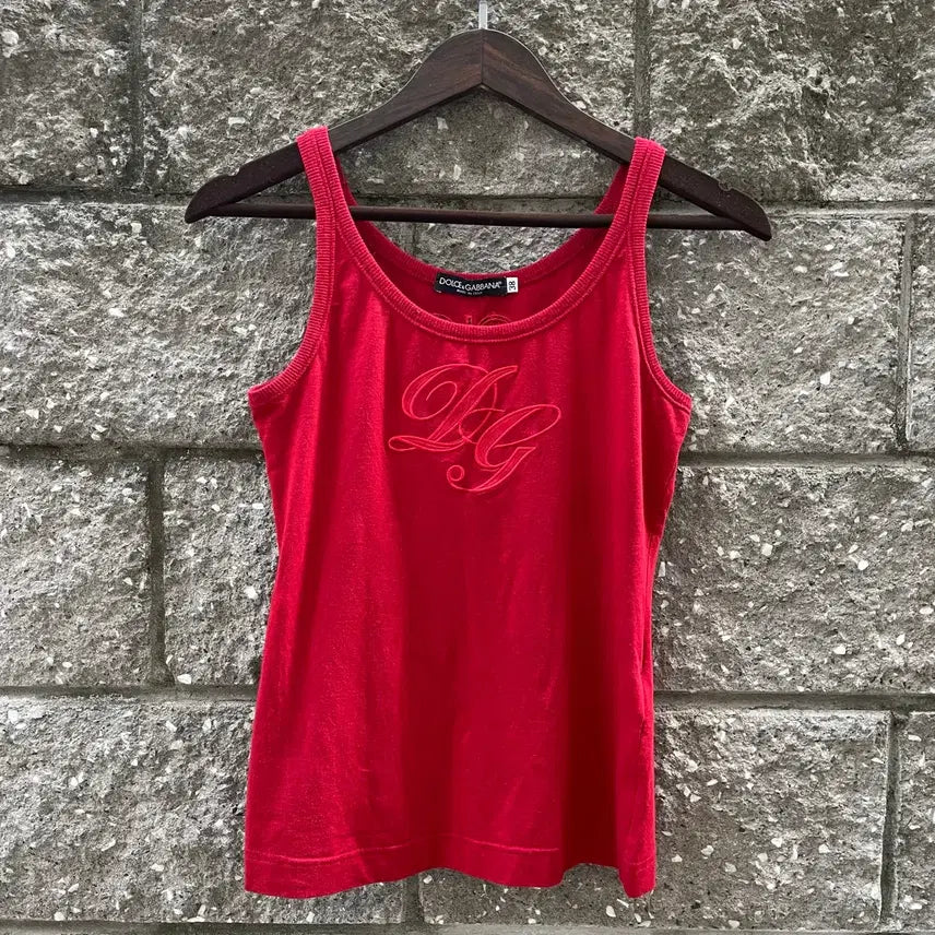 [BUNJANG] Dolce & Gabbana D&G Logo Tank Top (Size 38) / [38] 2000년대 돌체앤가바나 D&G 로고 나시