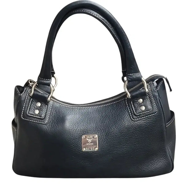 [BUNJANG] MCM Black Leather Tote Bag / MCM 토트백 블랙