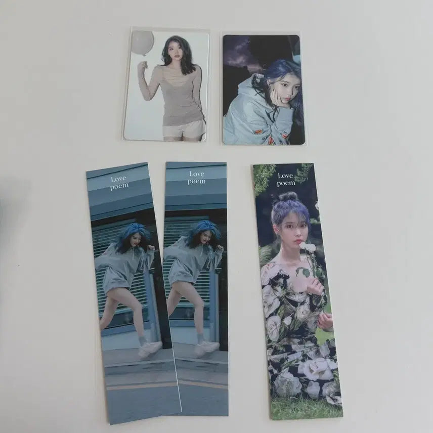 [BUNJANG] IU Love Poem Photocard Bookmark Bundle Set / 아이유 러브포엠 포카 책갈피 일괄
