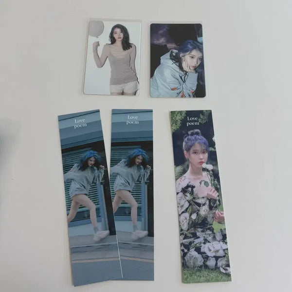 [BUNJANG] IU Love Poem Photocard Bookmark Bundle Set / 아이유 러브포엠 포카 책갈피 일괄