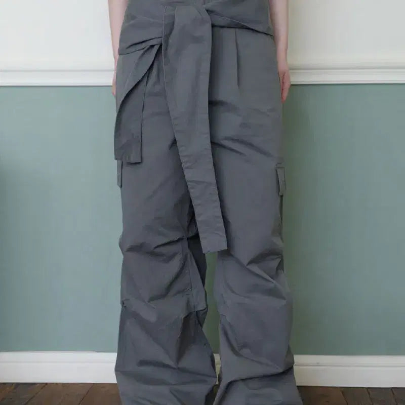 [BUNJANG] Color in Idea Cotton Cargo Pants with Belt / 컬러인아이디 허리 벨트 코튼 카고 팬츠
