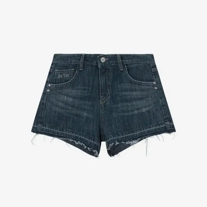 [BUNJANG] AZON Fold Denim Short Pants - Blue / 애즈온 FOLD DENIM SHORT PANTS / BLUE
