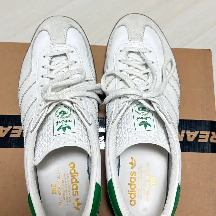 [BUNJANG] Adidas x Kith Gazelle White Green 285 / 아디다스 키스 가젤 화이트그린 285