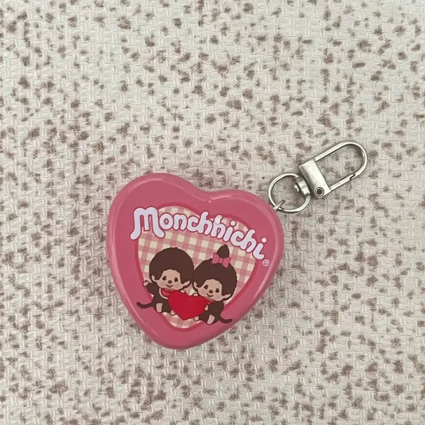 [BUNJANG] GS25 Monchhichi Heart Keychain / GS25 몬치치 하트 키링