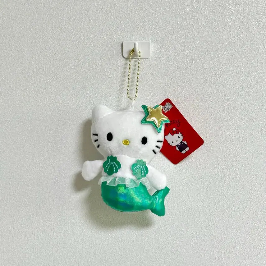 [BUNJANG] Sanrio Hello Kitty Mermaid Keychain Doll / 산리오 헬로 키티 인어 키링 인형