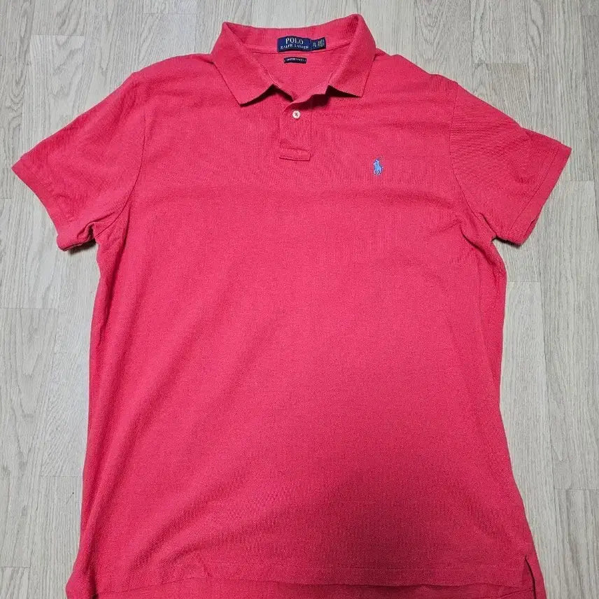 [BUNJANG] Polo Ralph Lauren Red Embroidered Logo Shirt XL / 폴로 정품 랄프로렌 셔츠 레드 XL
