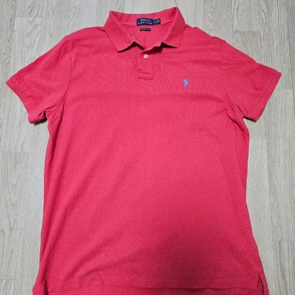 [BUNJANG] Polo Ralph Lauren Red Embroidered Logo Shirt XL / 폴로 정품 랄프로렌 셔츠 레드 XL