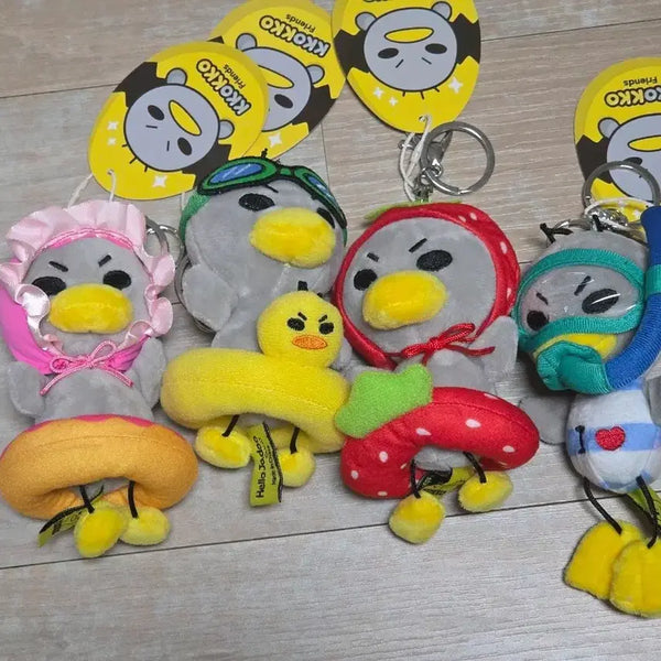 [BUNJANG] Annyeong Jaduya Kkoko Friends Keyring Plush 4 Types / 개당9000원) 안녕자두야 꼬꼬프렌즈 키링 인형 4종