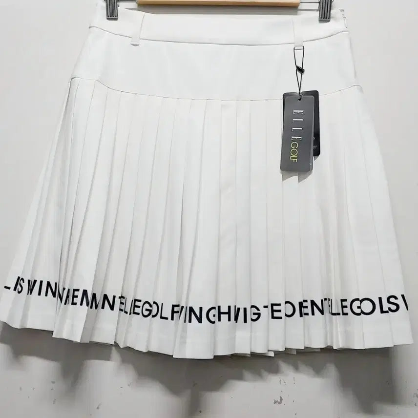 [BUNJANG] Elle Functional Golf Span Pleated Skirt White Size 28 / 엘르 기능성 골프스판 플리츠 스커트(정품.새상품)