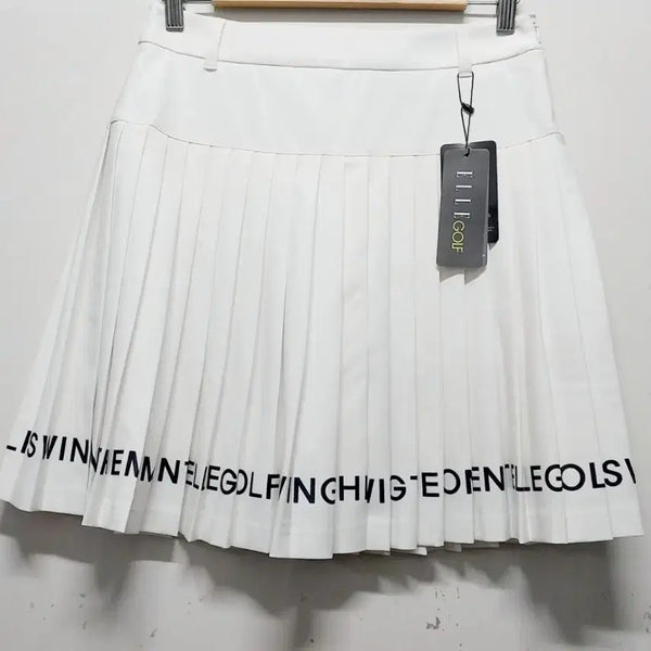 [BUNJANG] Elle Functional Golf Span Pleated Skirt White Size 28 / 엘르 기능성 골프스판 플리츠 스커트(정품.새상품)