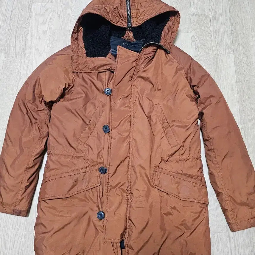 [BUNJANG] Theory Hooded Padded Jumper Brown S / 띠어리 패딩  후드 패딩 점퍼 브라운 S
