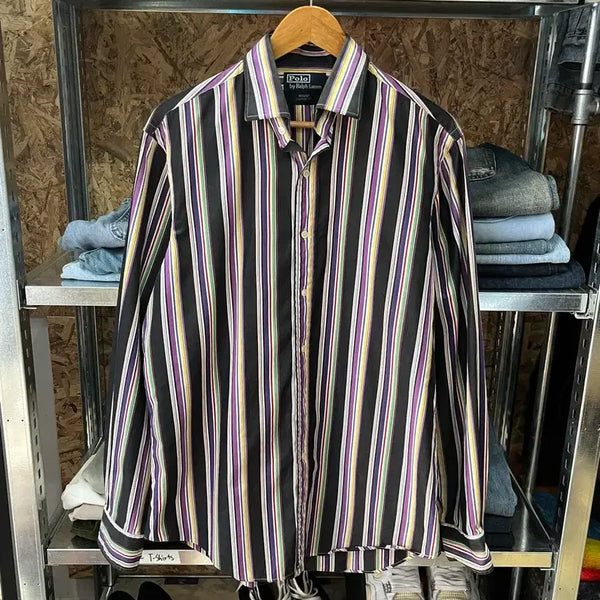 [BUNJANG] Polo Ralph Lauren Striped Button-Down Shirt (L) / 폴로 랄프로렌 스트라이프 셔츠 (L)
