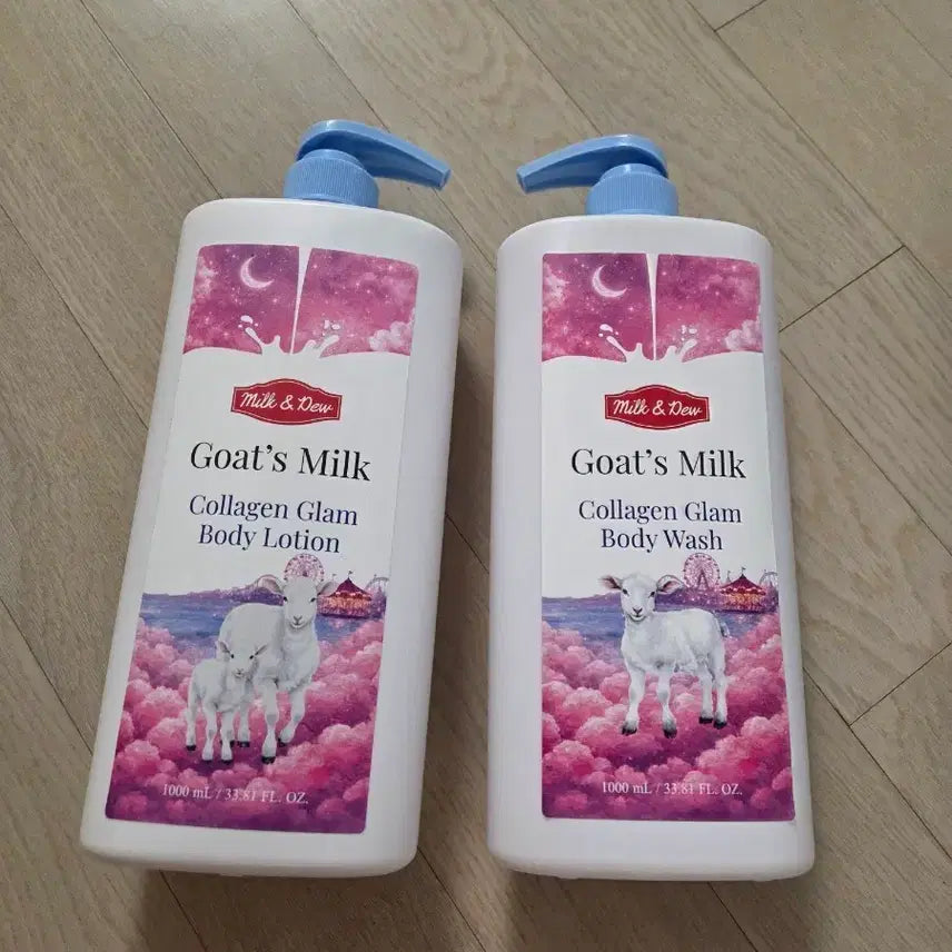 [BUNJANG] Milk and Dew Goat Milk Body Wash / Body Lotion (1L) / (새상품) 밀크앤듀 산양유 바디워시/바디로션