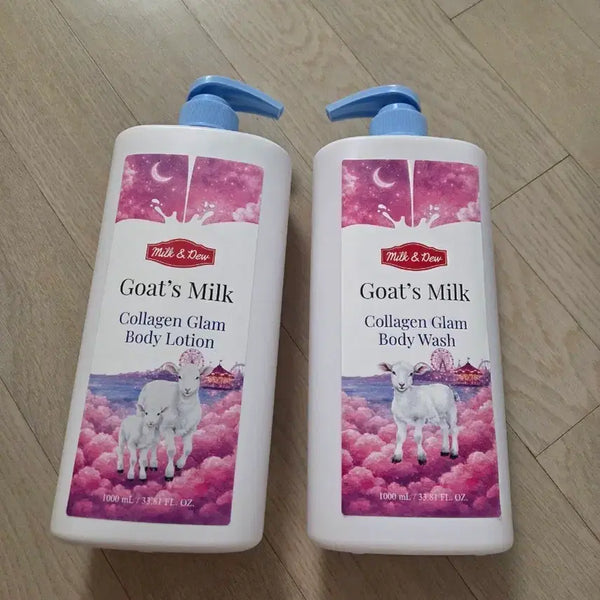[BUNJANG] Milk and Dew Goat Milk Body Wash / Body Lotion (1L) / (새상품) 밀크앤듀 산양유 바디워시/바디로션