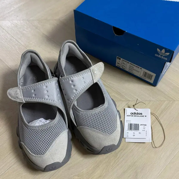 [BUNJANG] Adidas Adifom Mega Jane Women's Sandals (Grey, 240mm) / 아디다스 아디폼 메가제인 240 그레이 여성샌들