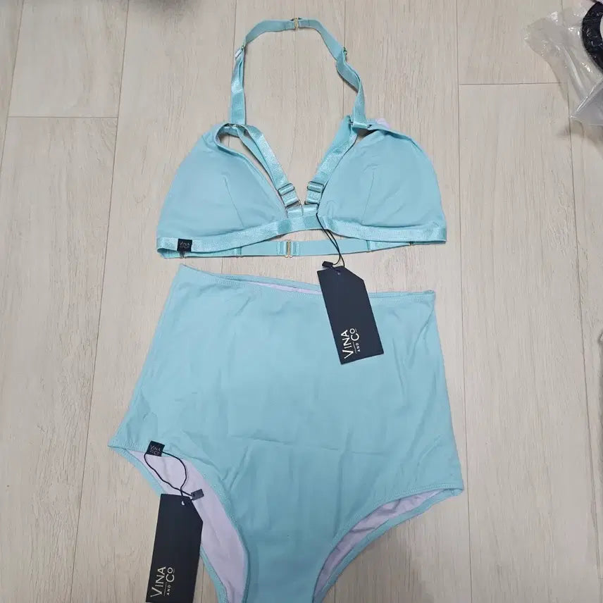[BUNJANG] Bina & Co. Strap Bikini Set - Mint / 비나앤코 스트랩 비키니 세트 민트 새상품