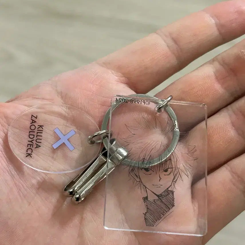[BUNJANG] Hunter x Hunter Killua Original Art Keyring Charm / 헌터헌터 키르아 원화 키링 참