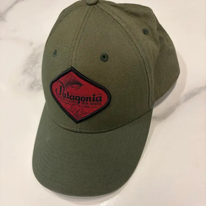 [BUNJANG] Patagonia Khaki Cotton Cap / 파타고니아 볼캡 카키색