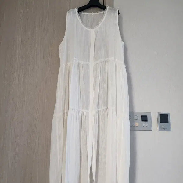 [BUNJANG] Sheer Long Dress / 시스루 원피스