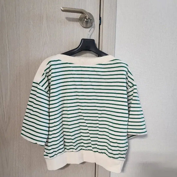 [BUNJANG] Striped Short Sleeve T-Shirt / 반팔 티셔츠
