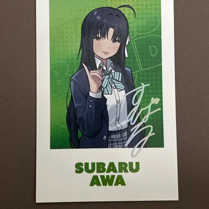 [BUNJANG] Bocchi the Rock! Subaru Signed Photocard / 걸즈밴드크라이 목동 콜라보카페 스바루 싸인 포토카드