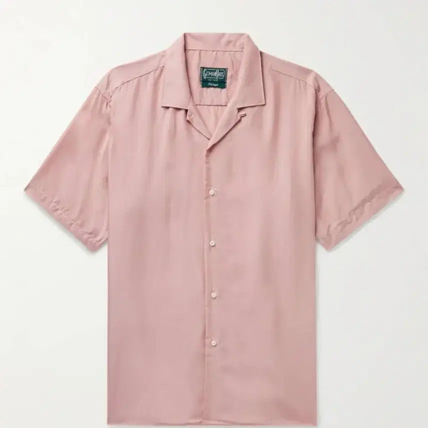 [BUNJANG] Gitman Vintage Open Collar Shirt - Dusty Pink (M) / 깃먼빈티지 오픈카라 셔츠 M