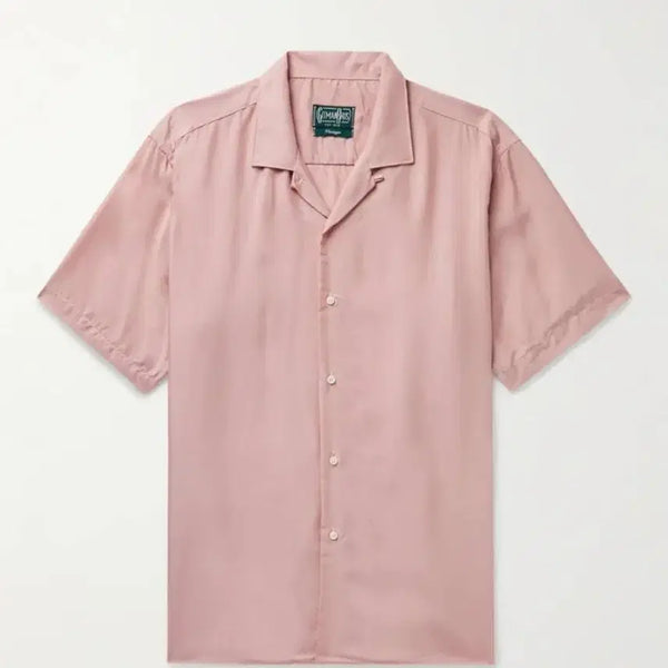[BUNJANG] Gitman Vintage Open Collar Shirt - Dusty Pink (M) / 깃먼빈티지 오픈카라 셔츠 M