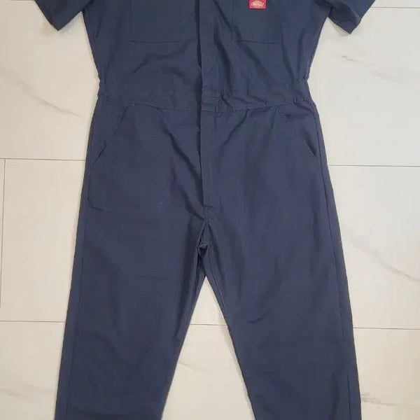 [BUNJANG] Dickies Navy Short Sleeve Workwear Jumpsuit L-REG / 디키즈 네이비 반팔 작업복 점프수트 L-REG
