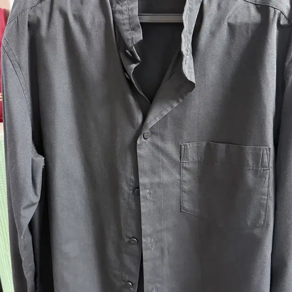 [BUNJANG] Issey Miyake Men Mandarin Collar Shirt Black Size 3 / 이세이미야케 맨 만다린카라 셔츠 3사이즈 블랙