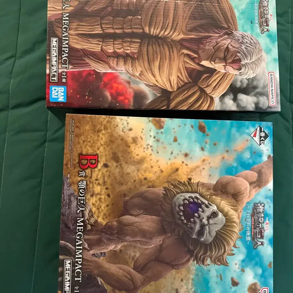 [BUNJANG] Attack on Titan Armor Titan (A Prize) & Jaw Titan (B Prize) Bundle / (택포 66.5) 진격의거인 갑옷거인 a상, 턱거인 b상 일괄 판매
