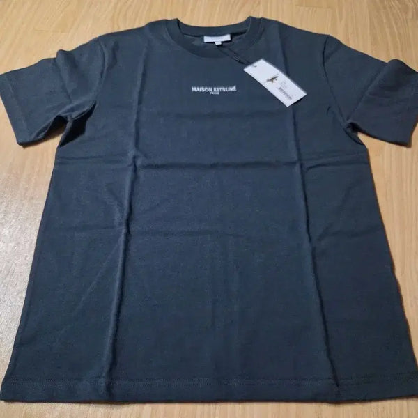 [BUNJANG] Maison Kitsuné Dark Grey Short-Sleeve T-Shirt / 메종 키츠네 반팔 티셔츠 다크 그레이