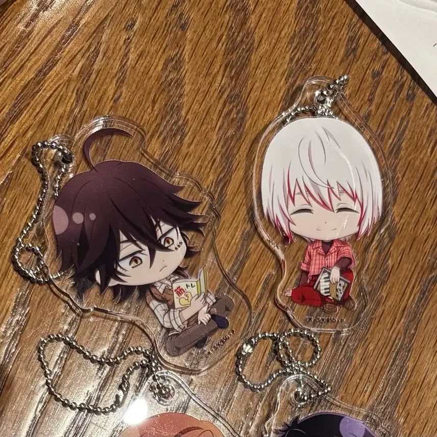 [BUNJANG] Bungo Stray Dogs Techo & Jono Reading Keychain Bundle / 문호스트레이독스 텟쵸, 죠우노 독서 키링 일괄 양도