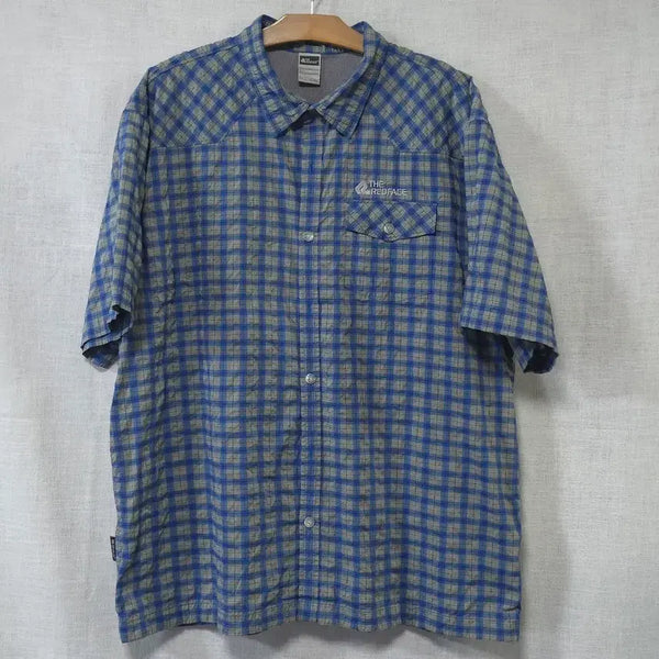 [BUNJANG] Redface Summer Textured Short-Sleeve Shirt (110) / 상태최상) 레드페이스 지지미 시원한 여름 반팔 셔츠 남방 110 기능성