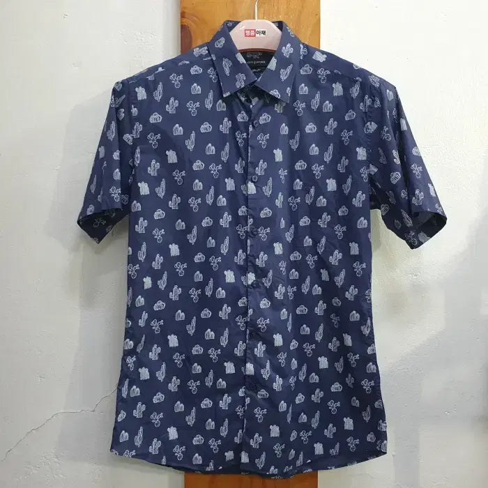 [BUNJANG] Louis Quatorze Linen Short Sleeve Printed Shirt / 루이까또즈 반팔 프린팅 셔츠(100)