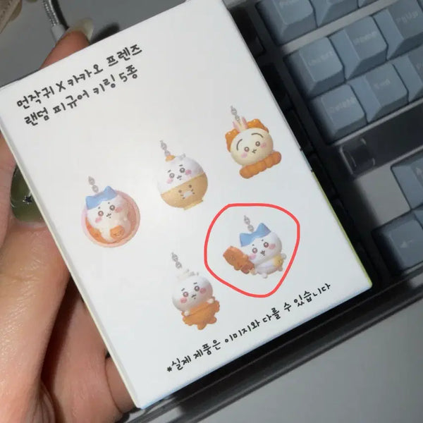 [BUNJANG] Chiikawa x Kakao Friends Random Figure Keychain / 먼작귀 X 카카오 프렌즈 랜덤 피규어 키링