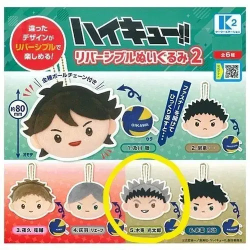 [BUNJANG] Bokuto Reversible Plush Keychain / 보쿠토 리버시블 누이구루미2 가챠 키링